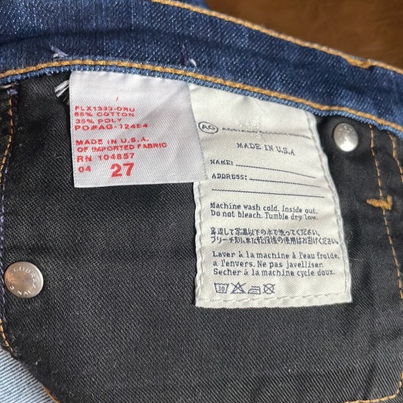 AG ADRIANO GOLDSCHMIED jeans the Stilt Roll-Up size 27 dark wash - Picture 8 of 10